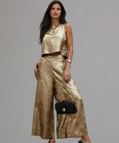 Gildessa - Chique metallic en goudkleurige set