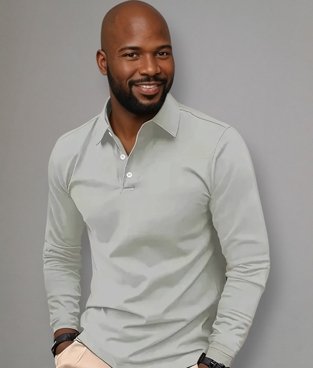 Luca - Poloshirt met lange mouwen