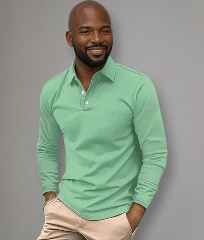 Luca - Poloshirt met lange mouwen