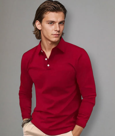 Luca - Poloshirt met lange mouwen