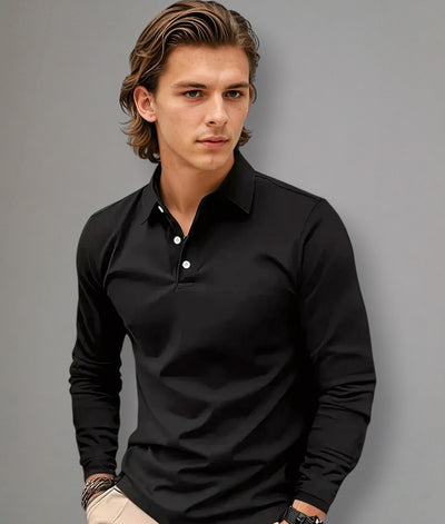 Luca - Poloshirt met lange mouwen