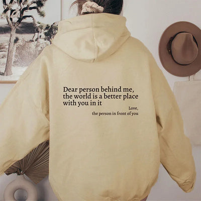Positieve energie hoodie - Comfortabel en vol liefde