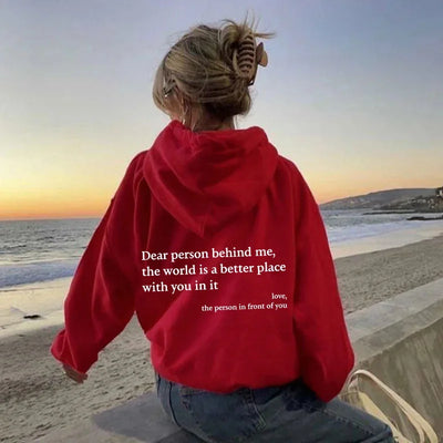 Positieve energie hoodie - Comfortabel en vol liefde