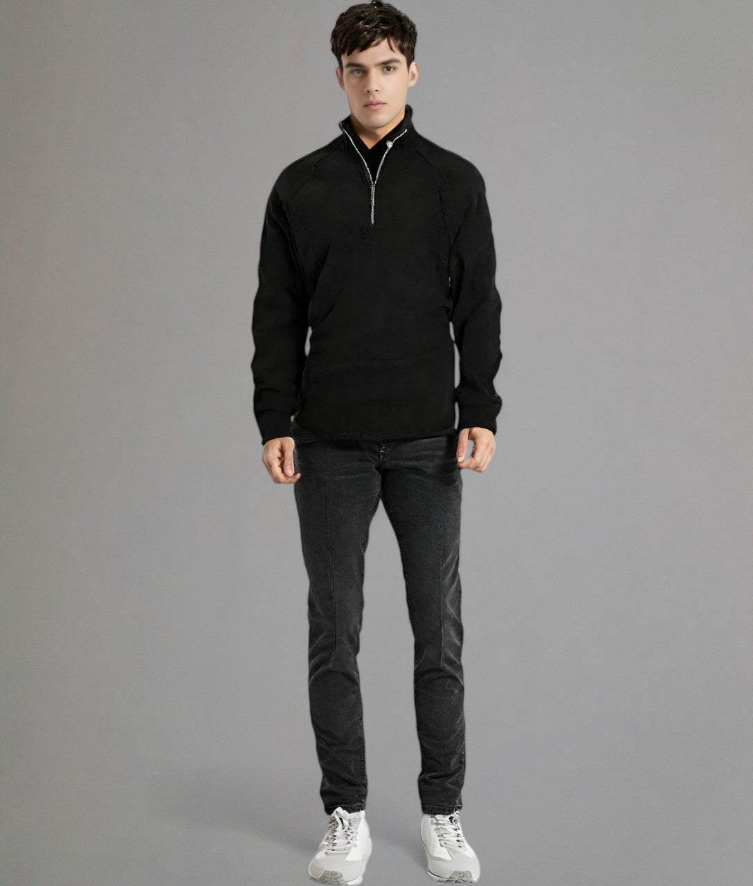 Aspen - Casual half-zip sweater